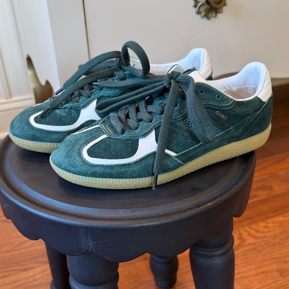 Aloha TB.490 RIFE FOREST GREEN LEATHER SNEAKERS